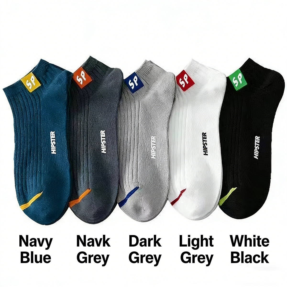 AliExpress 5Pairs 2026 New Ankle Socks, Low Cut, Comfortable, Odor Proof, Sweat Absorbing Sports Socks, Suitable for Spring, Summer, Autumn