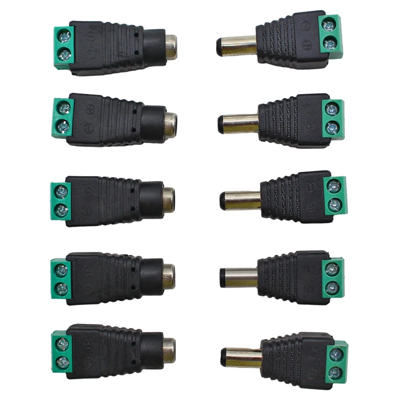 AliExpress 5-Pair 2.1 x 5.5 mm DC 12V Power Connectors