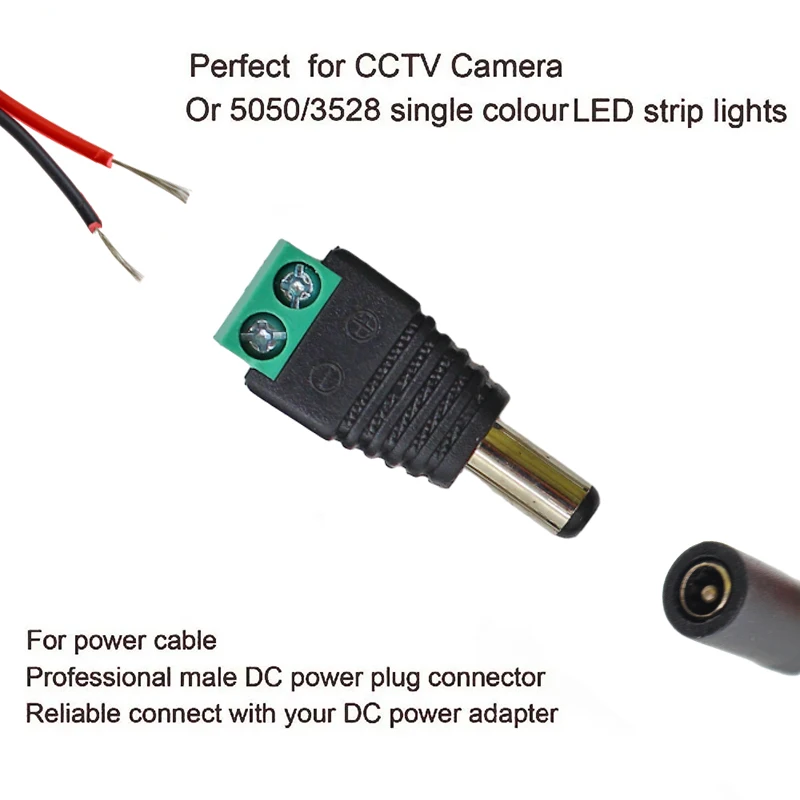 AliExpress 5-Pair 2.1 x 5.5 mm DC 12V Power Connectors, view 3