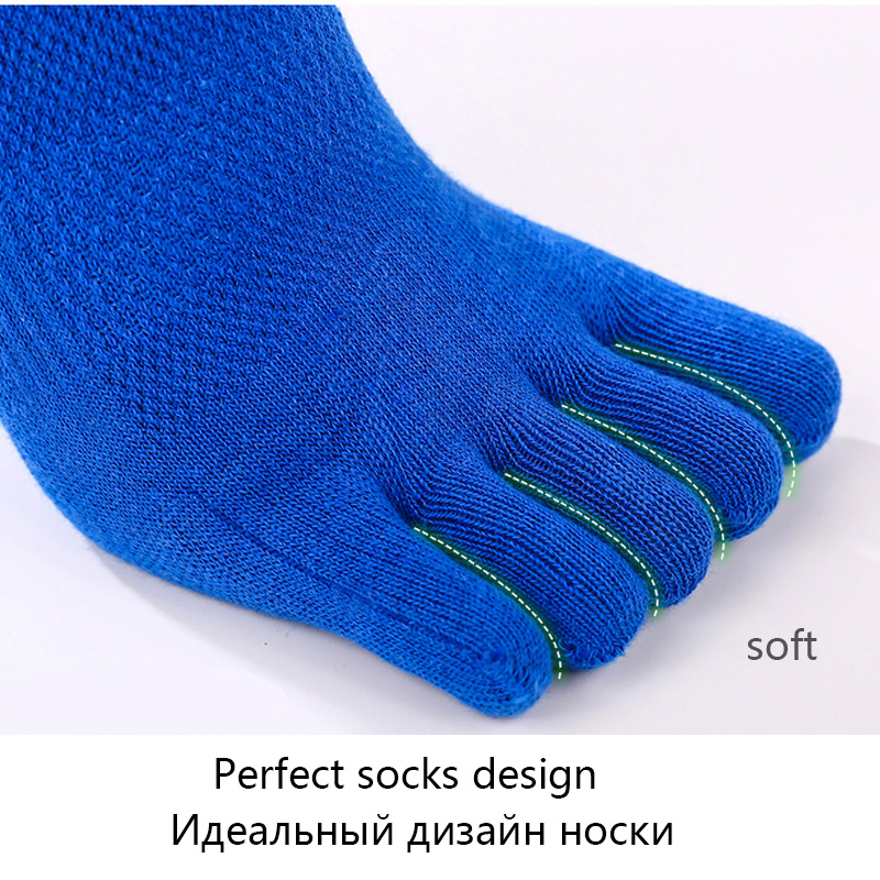 AliExpress 5Pairs / lot Summer Men Socks Cotton Five-finger Male short Socks High Quality, view 6