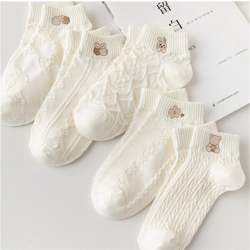 AliExpress Women's Cute Print Ankle Socks (5-Pair), view 2