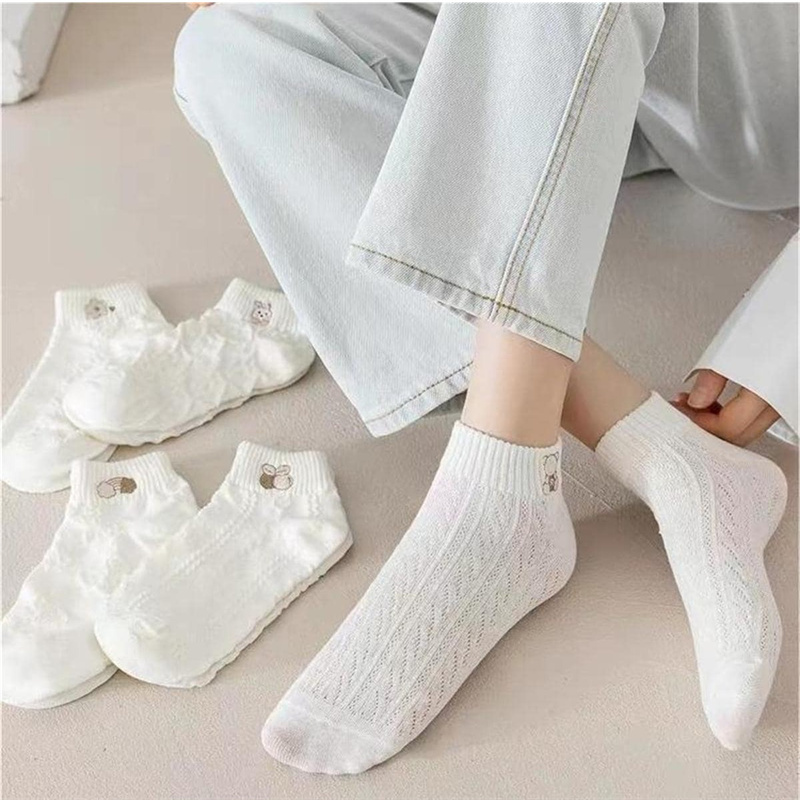 AliExpress Women's Cute Print Ankle Socks (5-Pair), view 4