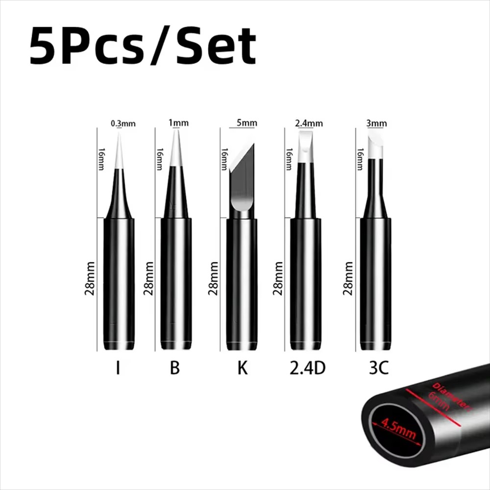 AliExpress 5-Piece 900M Copper Core Soldering Tip Set, view 2