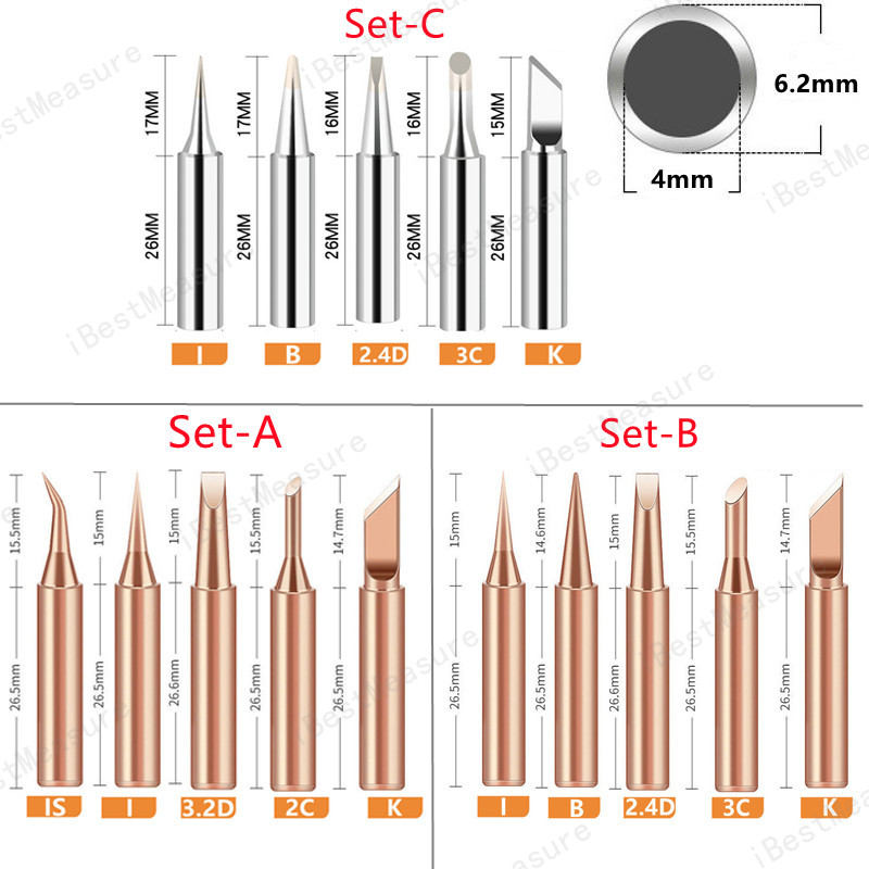 AliExpress 900M-T Pure Copper Lead-Free Soldering Tips (5-Pack), view 6