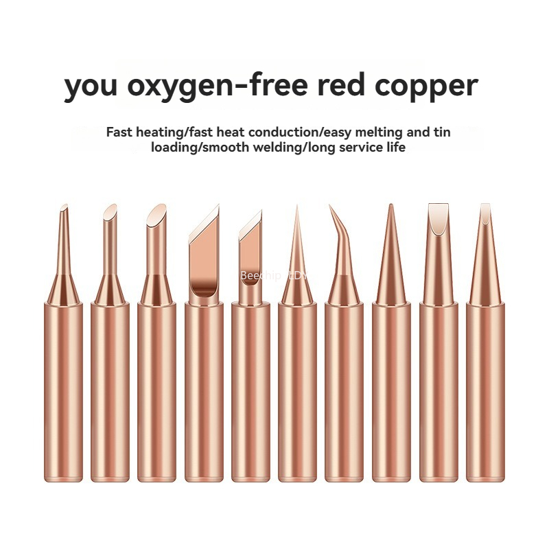 AliExpress 900M-T Pure Copper Soldering Iron Tips (5-Pack), view 2
