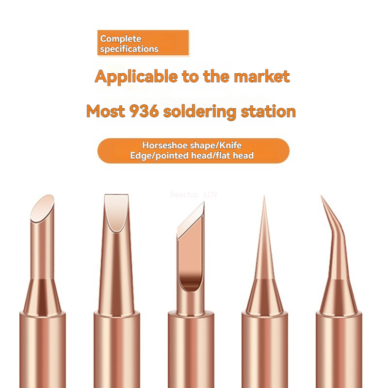 AliExpress 900M-T Pure Copper Soldering Iron Tips (5-Pack), view 3