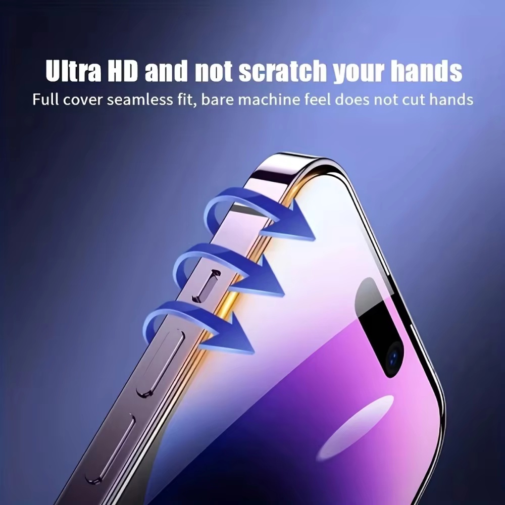 AliExpress 5PCS Easy Install HD Screen Protector For iPhone 17 16 13 Pro Max 11 15 14 16e 12 Mini XR X Xs 7 8 Plus Air Tempered Glass, view 2
