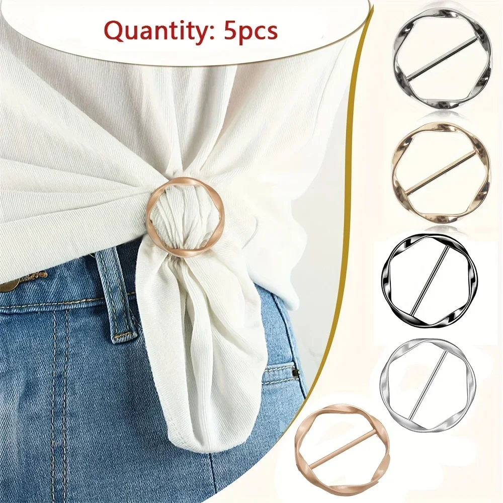 AliExpress Metal Circle Clip Buckles for Shawls (5-Pack)