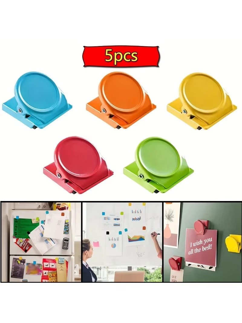 AliExpress 5-Piece Multicolor Magnetic Fridge and Office Clips, view 2