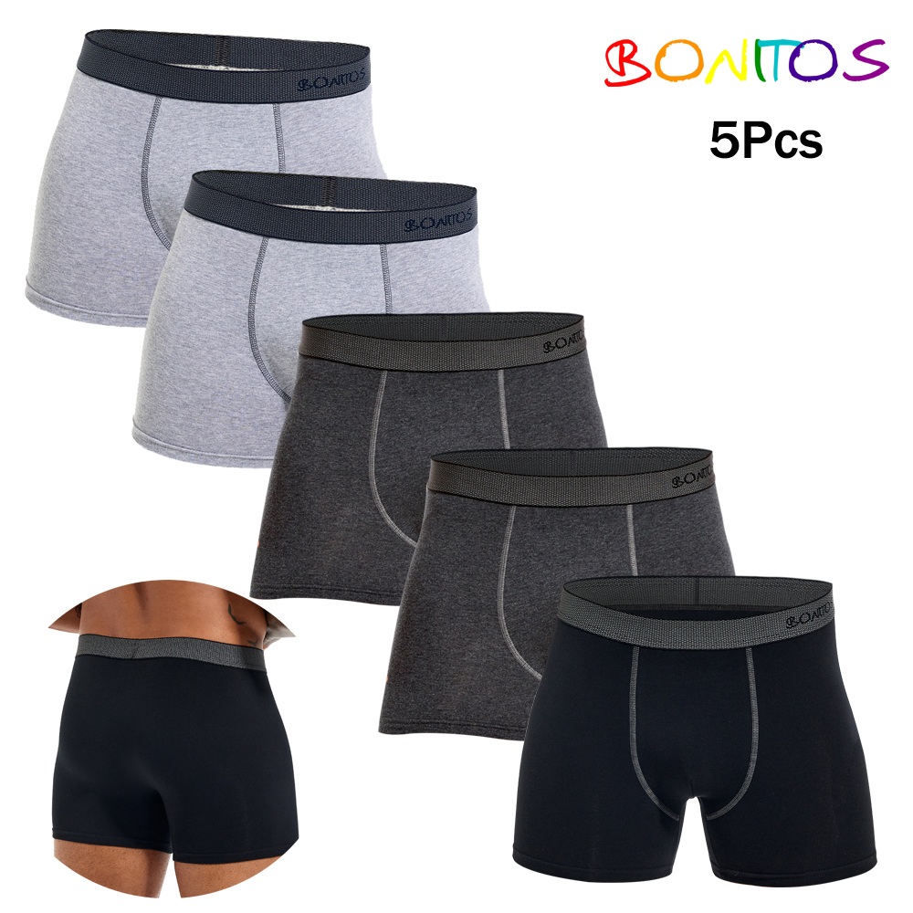 AliExpress 5Pcs Men's Panties Cotton Boxer Sexy Man Boxers Underwear Shorts Lots Male Boxershorts Set Family Underpants Brands