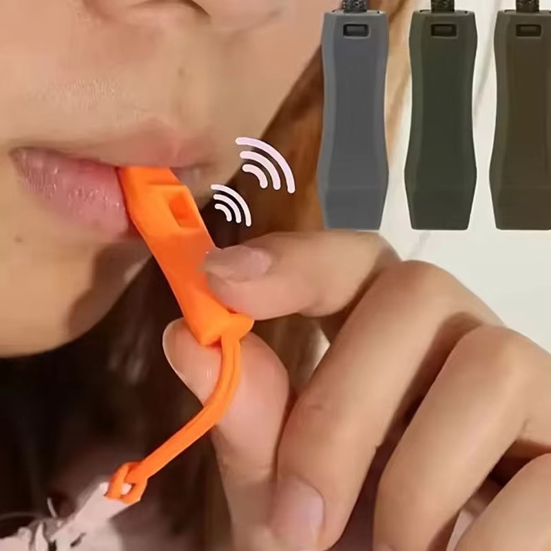 AliExpress 5Pcs Multi-Color Portable Emergency Survival Whistles with Braided Lanyard for Outdoor Camping Hiking Safety Signal, view 3