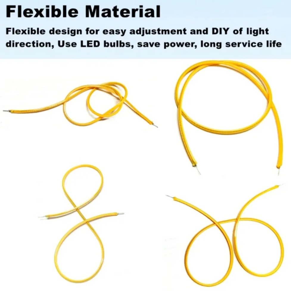 AliExpress 5Pcs/Pack DC3V LED Same End Filament Flexible Diode Parts for Spiral Bulb Retro Edison Bulb Ultra Slim DIY Lighting Strip Decor, view 5