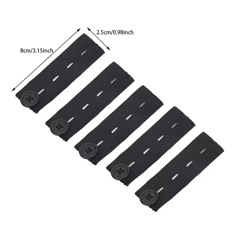 AliExpress 5pcs Pant Extender Belt Unisex Waist Band Tight Trousers Jeans Skirts Maternity Button Hooks Garment DIY Sewing Supplies, view 6