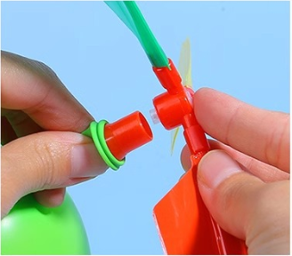 AliExpress 5PCS Propeller Balloon Helicopter DIY Flying Toy With Whistle Outdoor Activity Party Ornament Festival Present, view 2