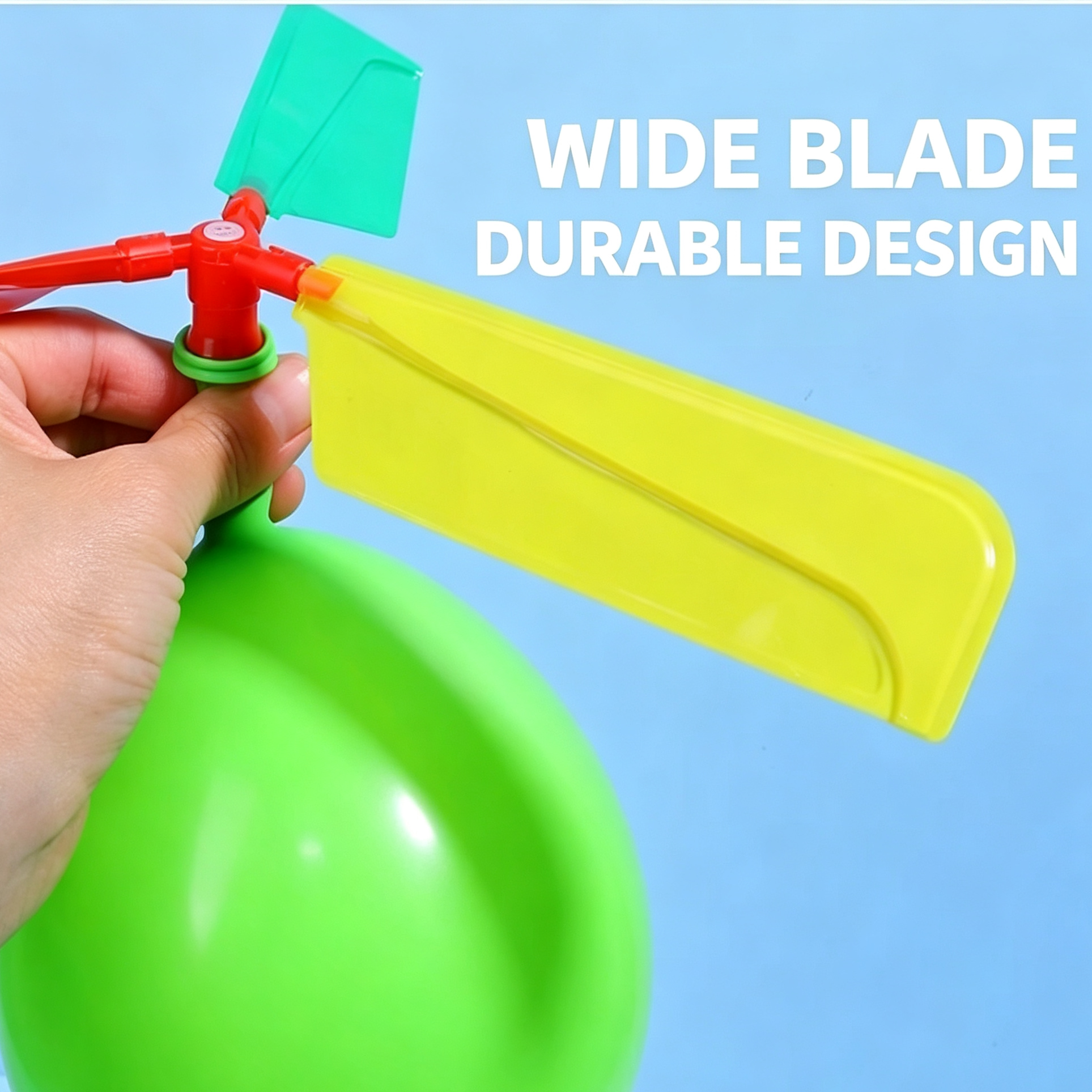 AliExpress 5PCS Propeller Balloon Helicopter DIY Flying Toy With Whistle Outdoor Activity Party Ornament Festival Present, view 4