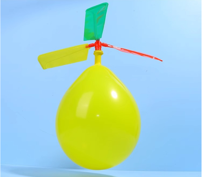 AliExpress 5PCS Propeller Balloon Helicopter DIY Flying Toy With Whistle Outdoor Activity Party Ornament Festival Present, view 5