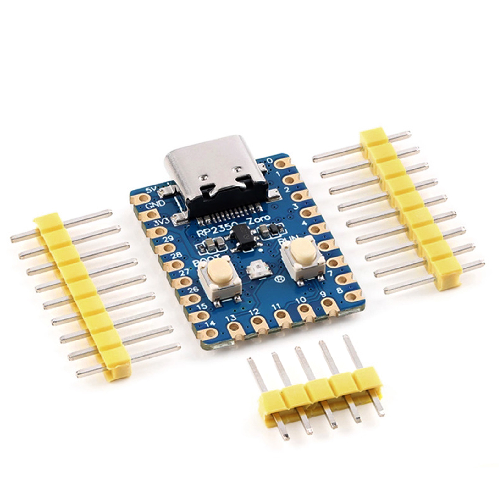 AliExpress 5pcs RP2040-Zero RP2040 for Raspberry Pi Microcontroller PICO Development Board Module Dual-core Cortex M0+ Processor 2MB Flash, view 3