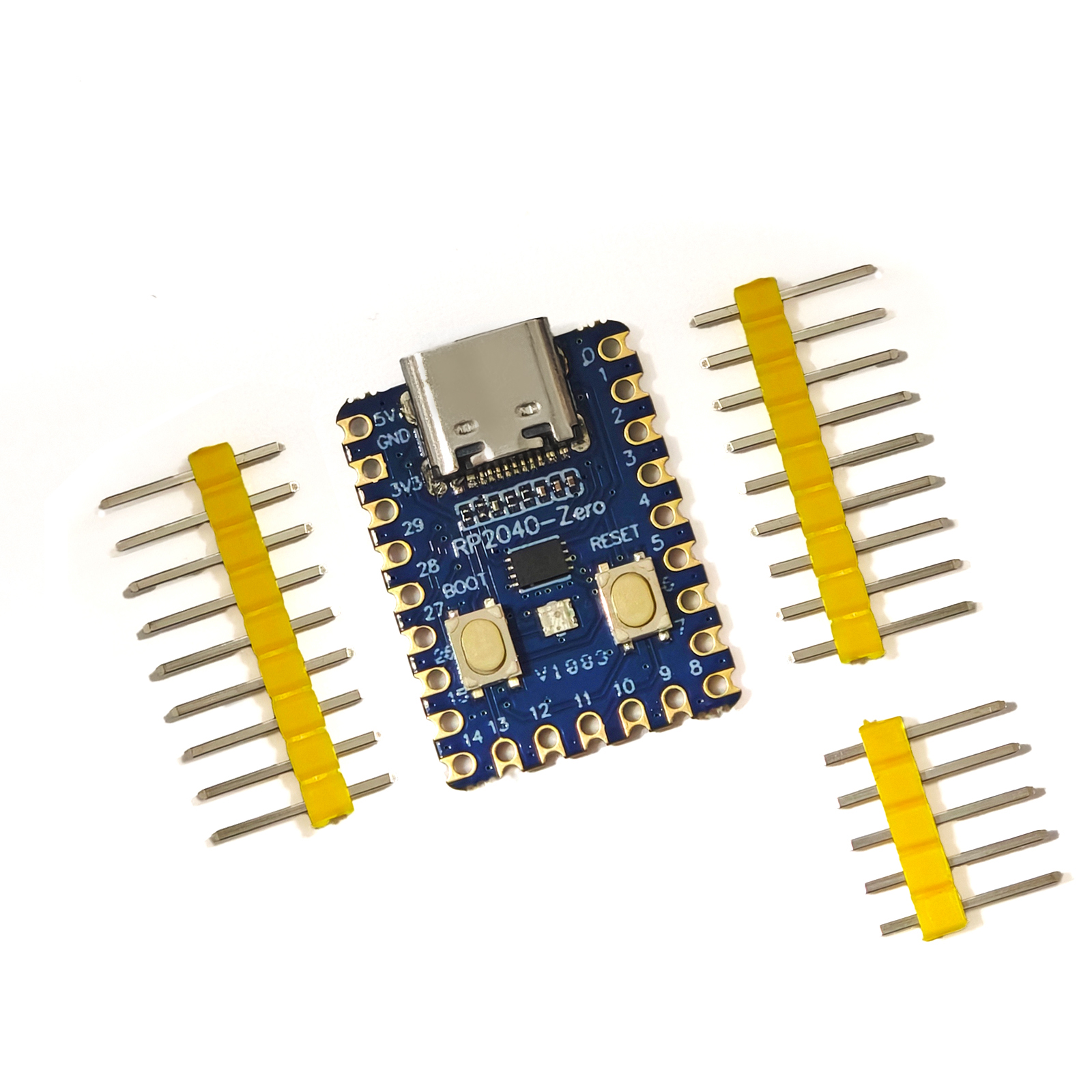 AliExpress 5pcs RP2040-Zero RP2040 for Raspberry Pi Microcontroller PICO Development Board Module Dual-core Cortex M0+ Processor 2MB Flash, view 4