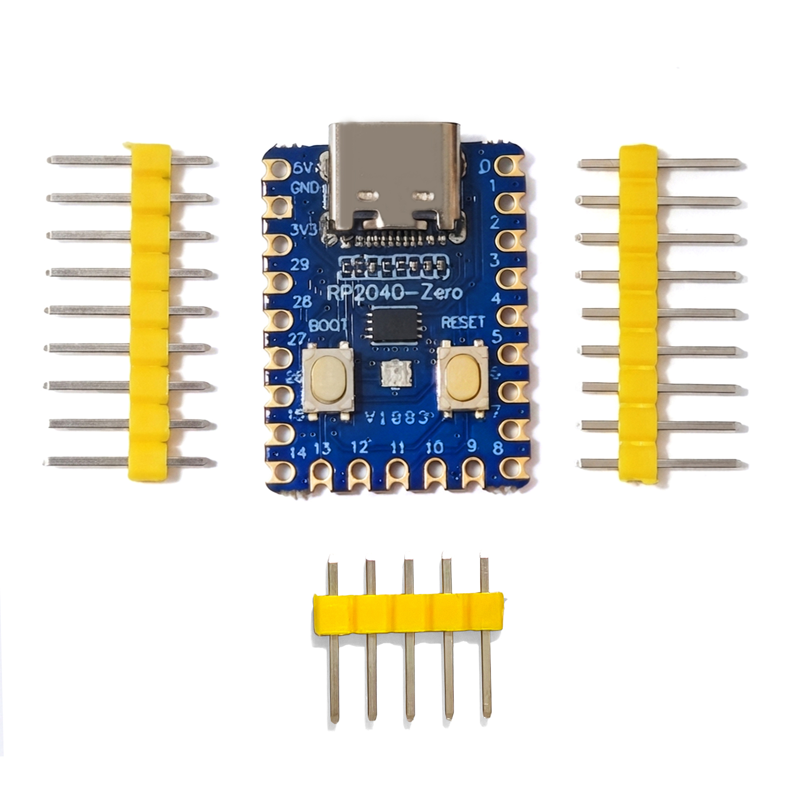 AliExpress 5pcs RP2040-Zero RP2040 for Raspberry Pi Microcontroller PICO Development Board Module Dual-core Cortex M0+ Processor 2MB Flash, view 5