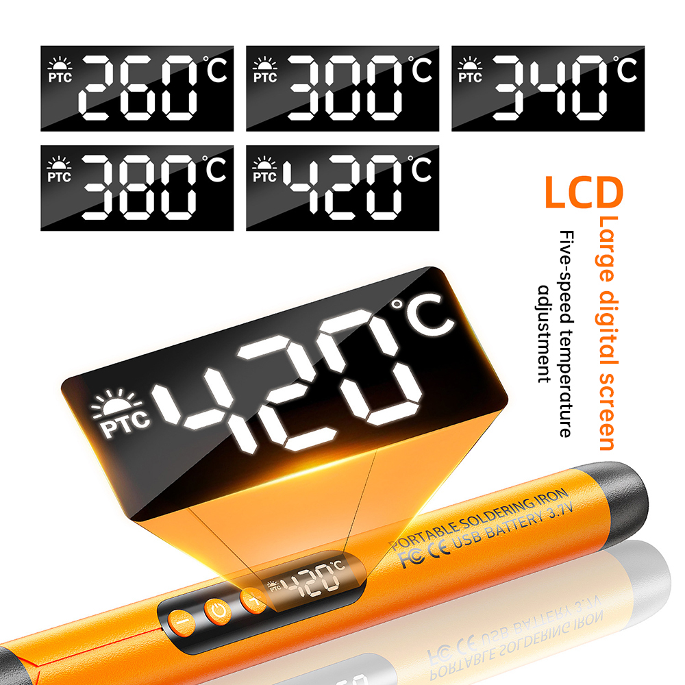 AliExpress 5V 8W Cordless USB Soldering Iron, view 5