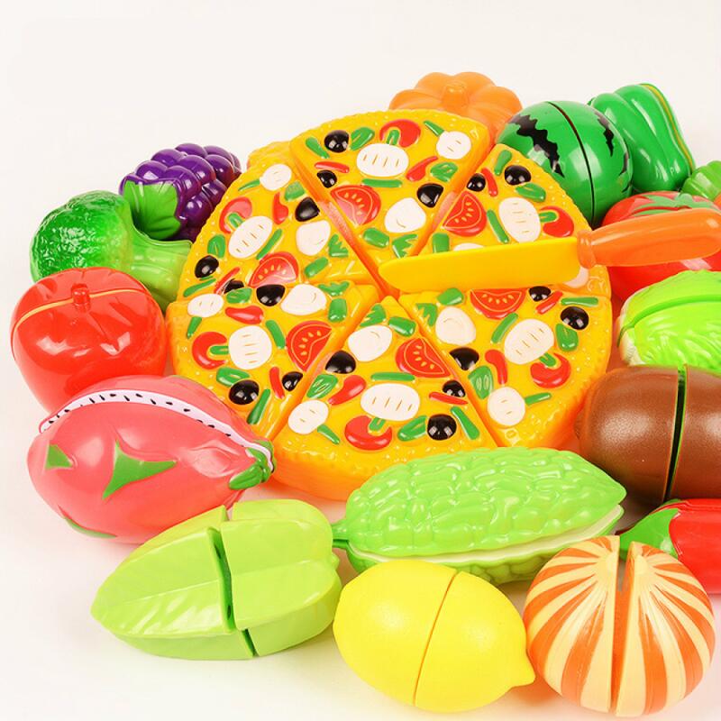 AliExpress 6/10/13/24Pcs Kitchen Fun Cutting Fruits and Vegetables Food Play House Set Puzzle Education Toys For Kids Boys Girls Xmas Gifts, view 5
