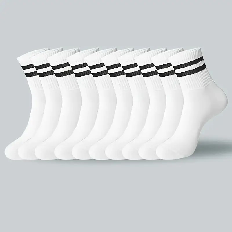 AliExpress Striped Crew Socks for Men and Women (6 to 20 Pairs), view 3