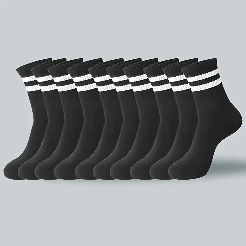 AliExpress Striped Crew Socks for Men and Women (6 to 20 Pairs), view 4