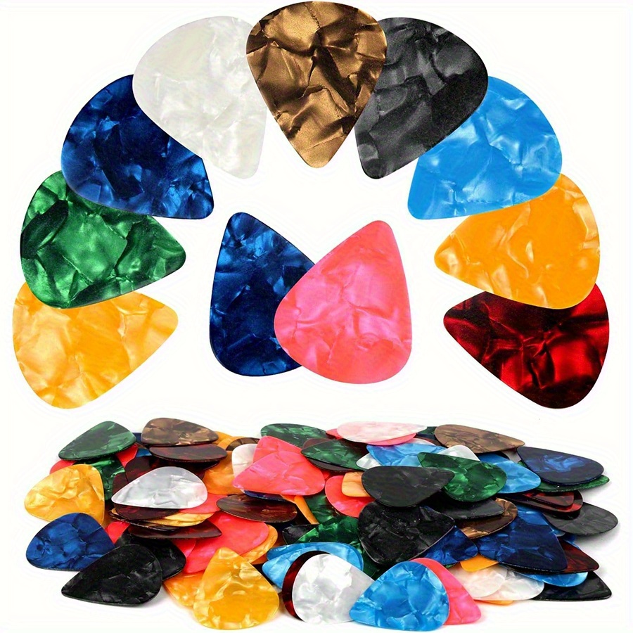 AliExpress 6/12/30/50pcs Boxed 0.46mm Guitar Picks - ABS Plastic, Assorted Colors & Designs for Guitar Ukulele Bass, Acoustic/Electric JXB, view 3