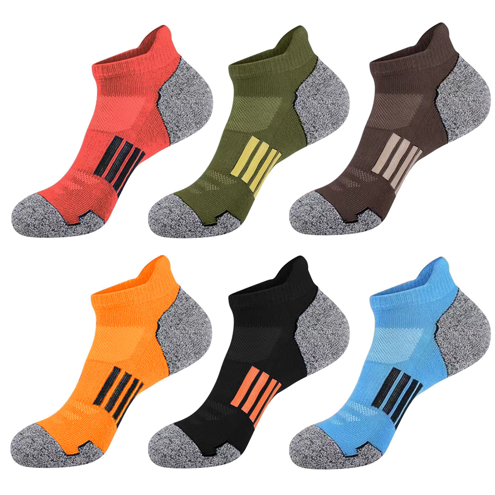 AliExpress 6/12 Pairs Mesh Sweat Absorbing and Breathable Thin Men's Sports Socks Casual Comfortable Non Slip Wear-resistant Men's Socks, view 2