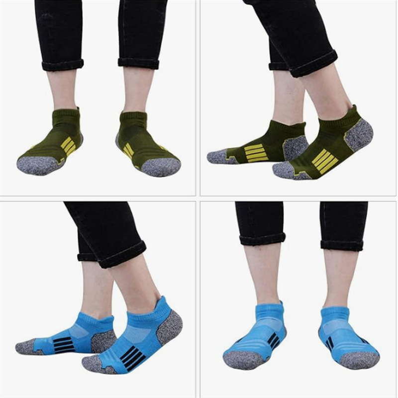 AliExpress 6/12 Pairs Mesh Sweat Absorbing and Breathable Thin Men's Sports Socks Casual Comfortable Non Slip Wear-resistant Men's Socks, view 4