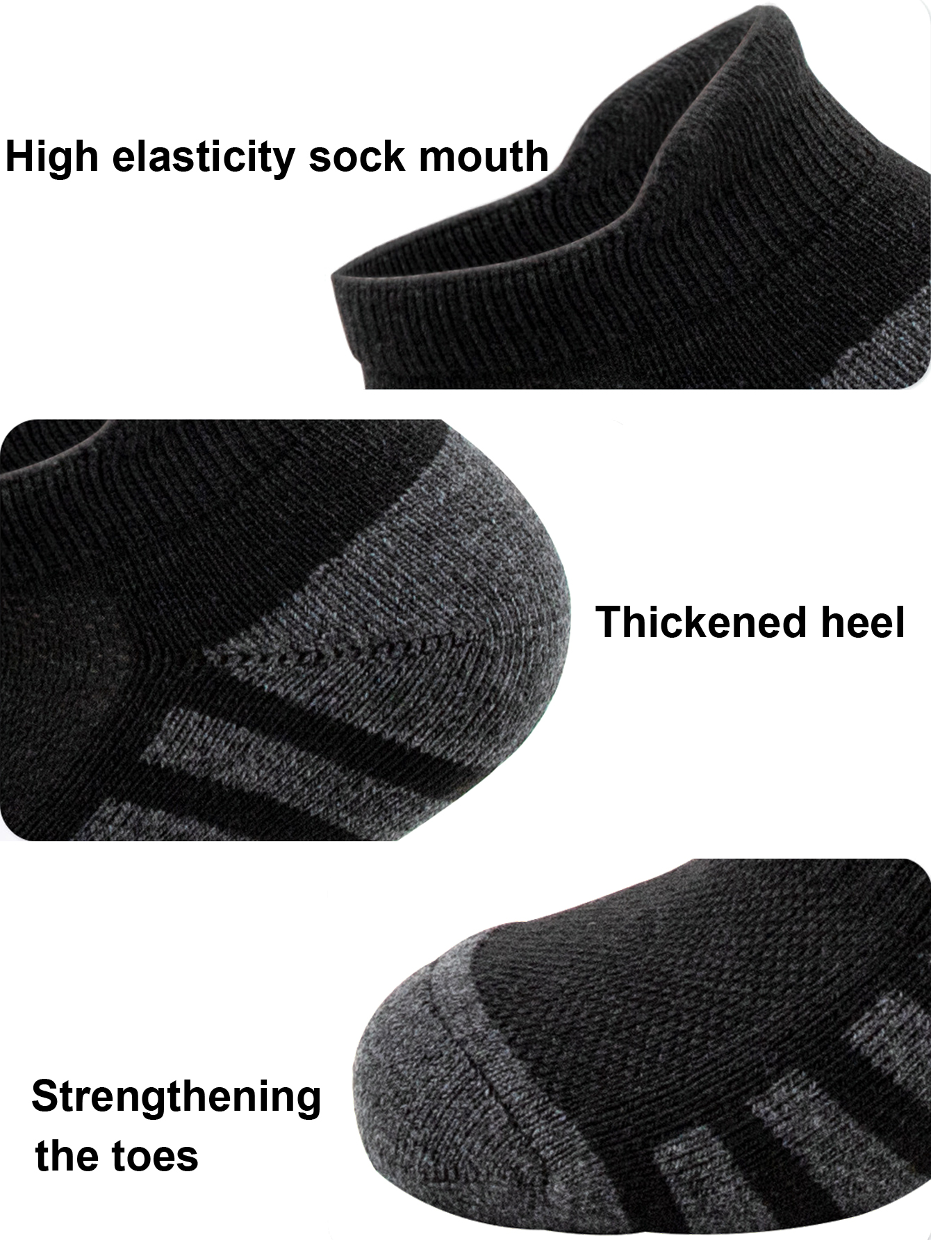 AliExpress 6/24 Pairs Cushioned Breathable Ankle Athletic Running Socks Low Cut Sports Tab Men Women Running Tab Sports Socks, view 5