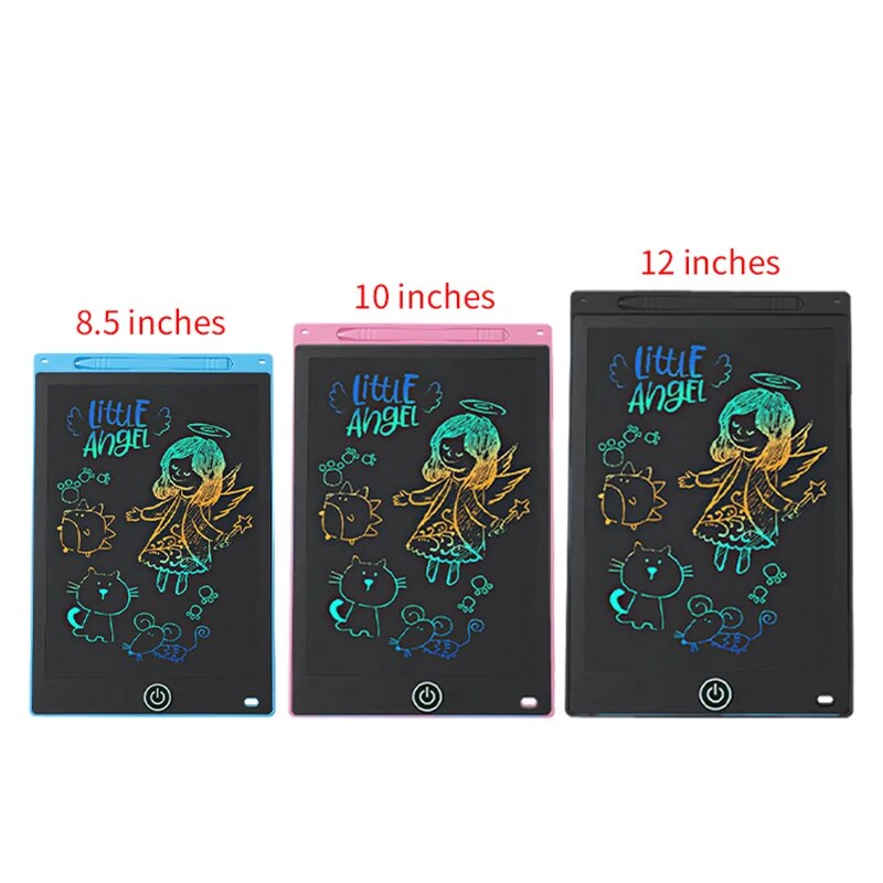 AliExpress 6.5/8.5/10/12 Inch LCD Drawing Tablet for Kids, Rechargeable Erasable Board with Pen, Travel Educational Toy Gift for Boys Girls, view 6
