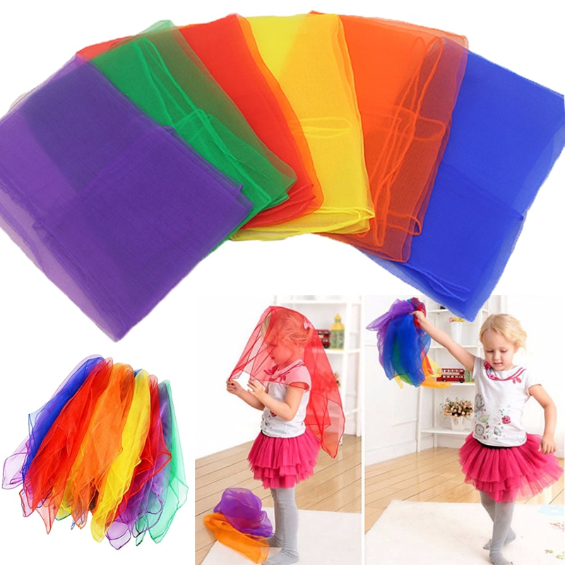 AliExpress 6 Colors Practical Gymnastics Scarves For Outdoor Game Toys Dancing And Juggling Towels Candy Colored Gym Towel Dance Gauze