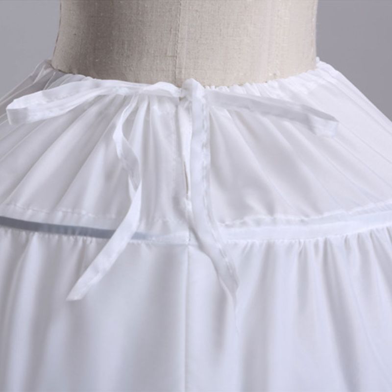 AliExpress 6 Hoop 3 Hoop 8 HoopCrinoline Black White Long Wedding Petticoat Ball Gown Dress Underskirt Skirt Half Slips Wedding Accessories, view 5