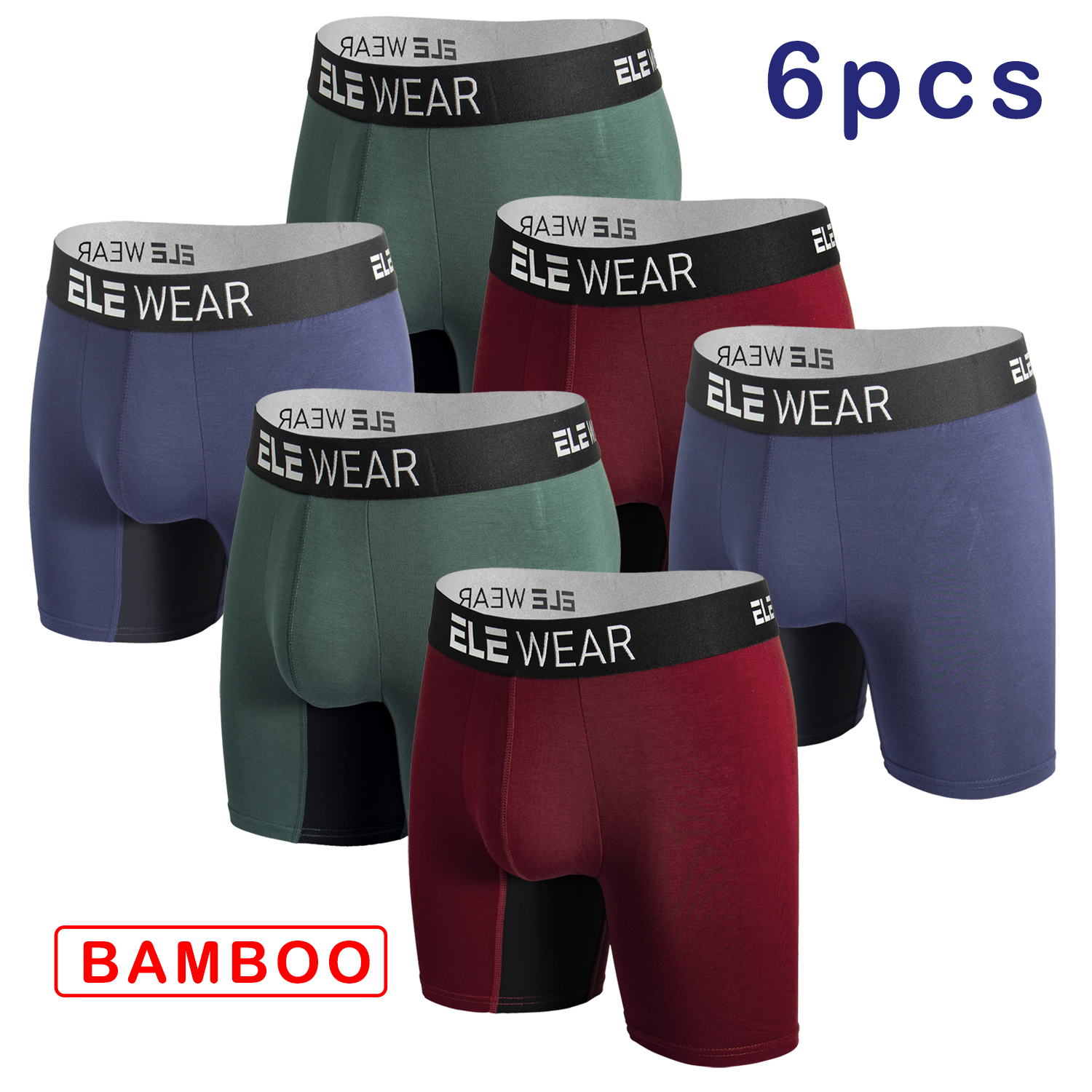 AliExpress 6 pcs Bamboo Men Underwear Boxers Breathable Mens Boxershorts Men's Panties Underpants Plus Size Fashion Boxers Briefs Trunks