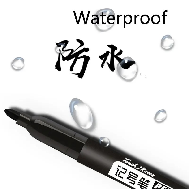 AliExpress Waterproof Permanent Marker Pens, Black Blue Red (6), view 4