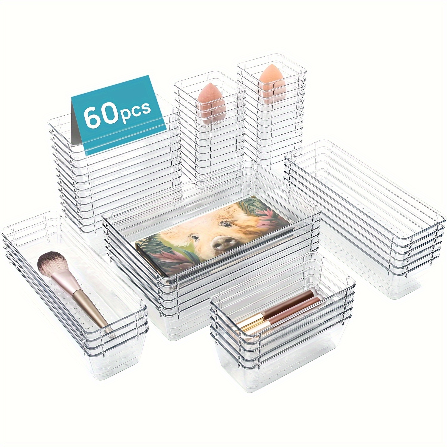 AliExpress Clear Plastic Drawer Organizer Tub Set