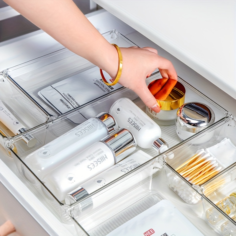AliExpress Clear Plastic Drawer Organizer Tub Set, view 2