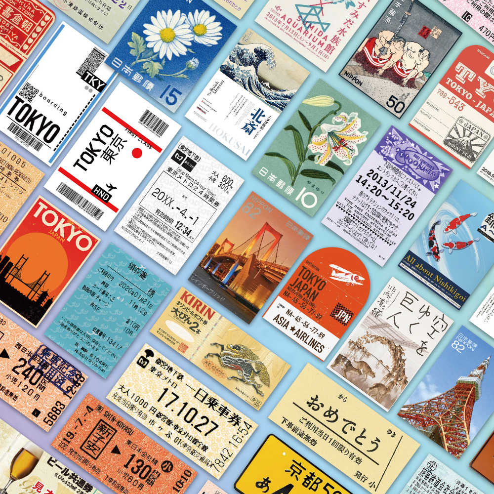 AliExpress 60PCS INS Style Stamp Sticker Japanese Postcard Ticket  Stationery Travel Diary Luggage Waterproof Helmet  Stickers