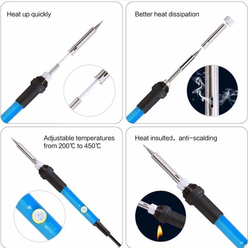 AliExpress 60W Adjustable Temperature Soldering Iron, view 6