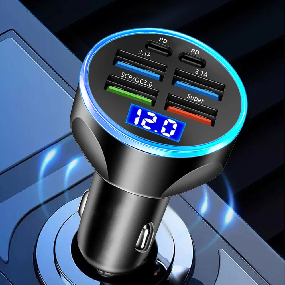 AliExpress Multi-Port Car Charger with PD and QC 3.0, view 3