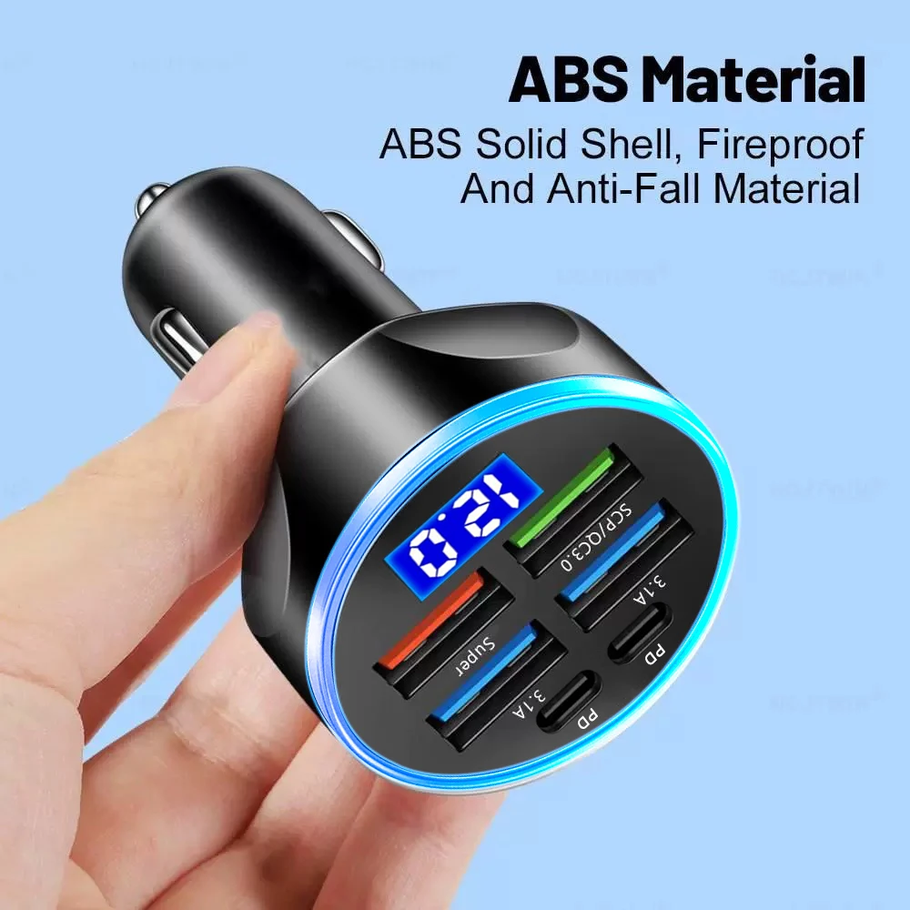 AliExpress Multi-Port Car Charger with PD and QC 3.0, view 4