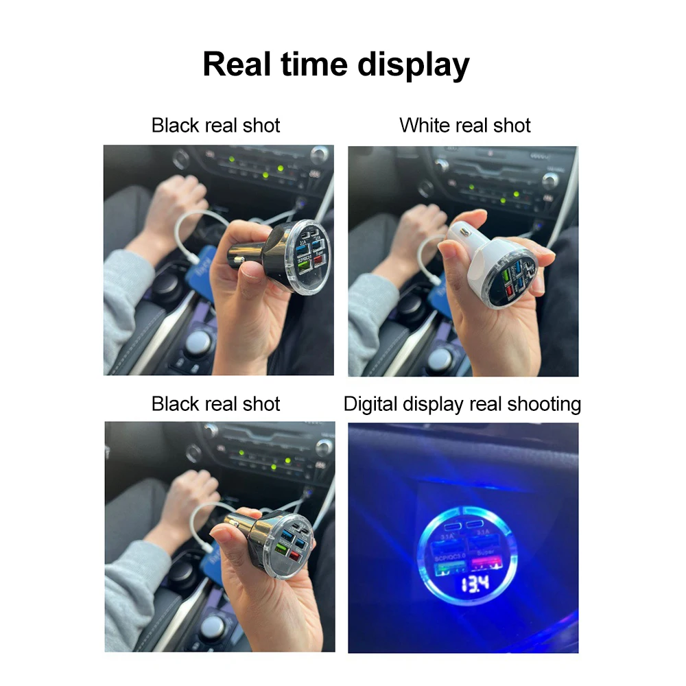 AliExpress Multi-Port Car Charger with PD and QC 3.0, view 6
