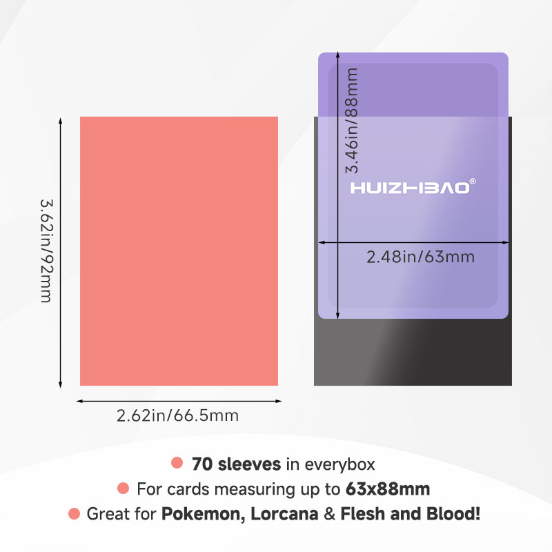 AliExpress 66.5X92Mm 70 Pcs/Box Colorful Cards Sleeves Shield Cards Cover Cards Protector for Pkm/Star Reals Board Games for Mtg Tcg, view 2