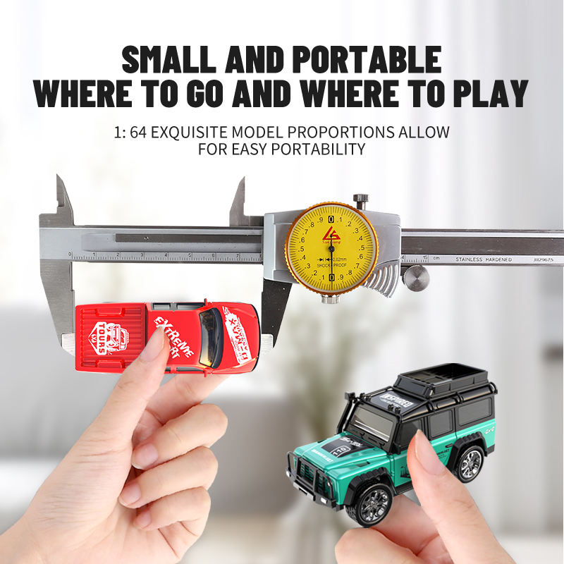 AliExpress 6601Green RC Car MINI Alloy 1/64 Remote Control Car Convenient to Carry 60 Minutes of Work Time Children's Gifts Electronic Toy, view 2