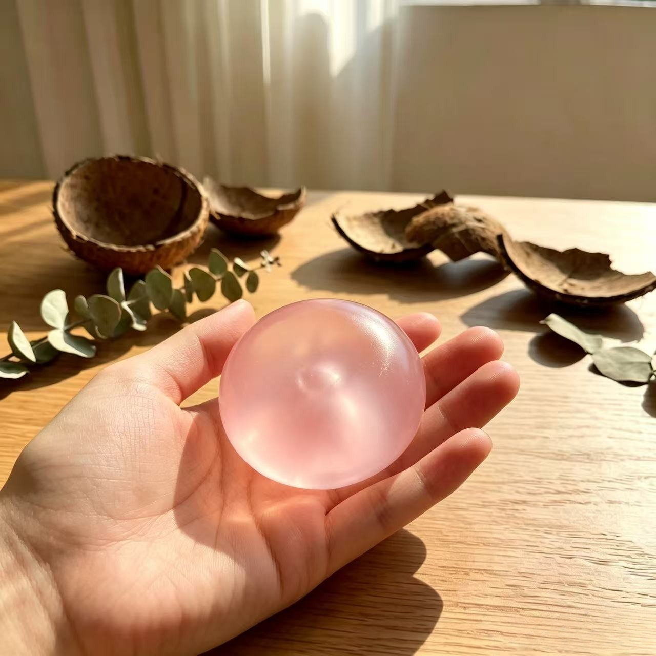 AliExpress 6CM Squishy Plasticity Mochi Fidget Toys Transparency Coconut Oil Vaseline Squeeze Funny Anti Stress Sensory Toy Adults Gifts, view 5