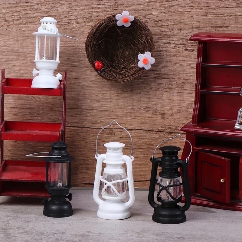 AliExpress 6cmMini Led Retro Glowing Pony Lantern Simulation Cande Light for Doll House Accessories Miniature Lamp Doll Home Decoration Toy, view 5