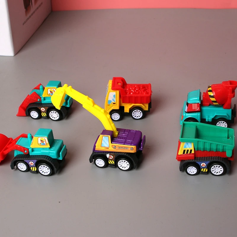 AliExpress 6pcs Car Model Toy Pull Back Car Toys Mobile Vehicle Fire Truck Taxi Model Kid Mini Cars Boy Toys Gift Diecasts Toy for Children, view 3