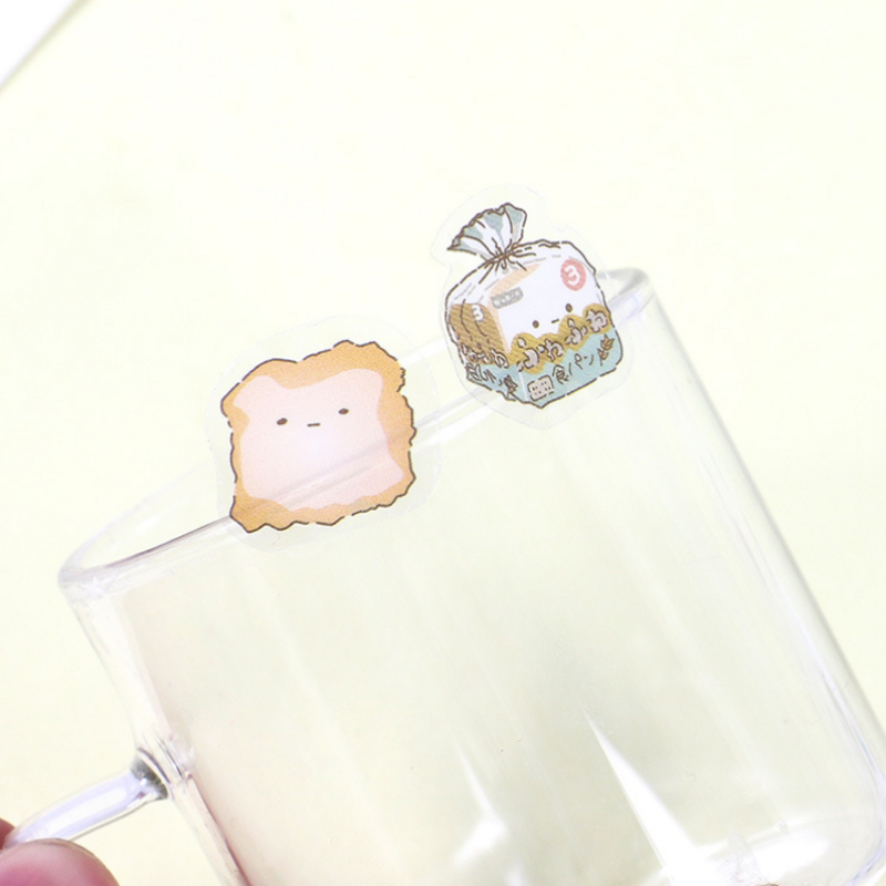 AliExpress 6Pcs/Lot Waterproof Cartoon Transparent Pvc Stickers DIY Hand Account Diary Decorative Stickers Kawaii Phone Cup Stickers, view 4
