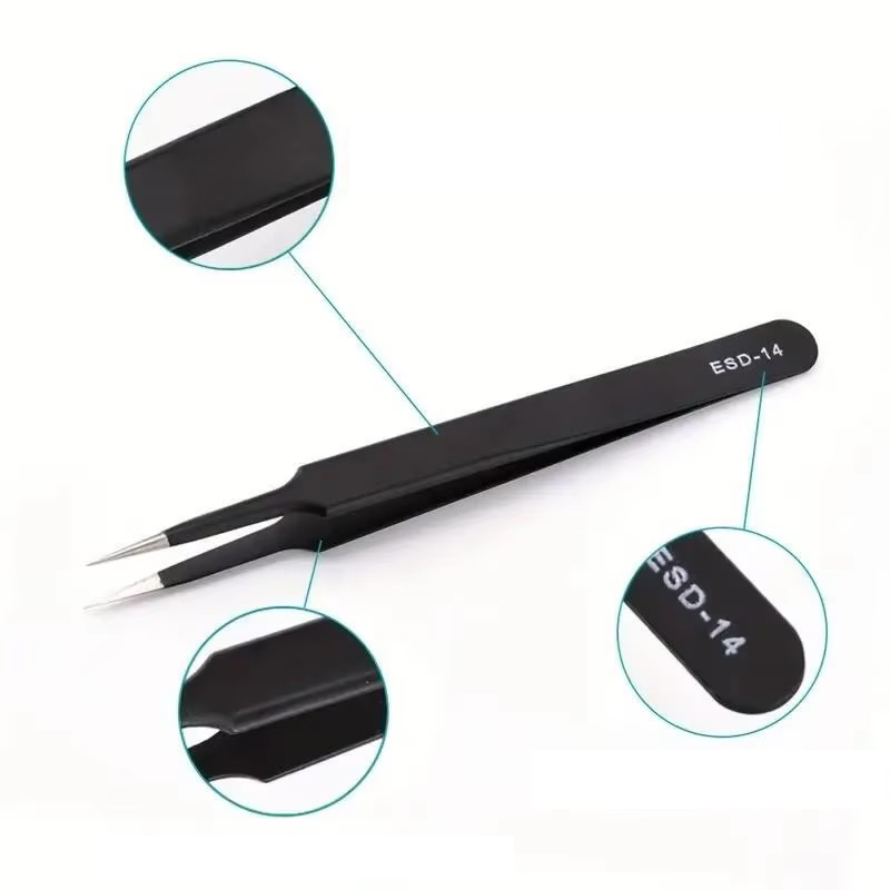 AliExpress ESD Anti-Static Long Precision Tweezers (6-Piece), view 3